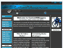 Tablet Screenshot of customhdbaggers.com